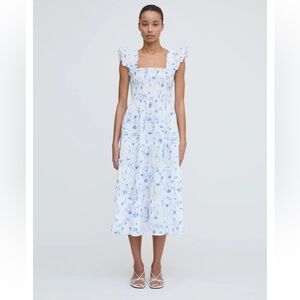 Hill House Nap Dress in blue botanical